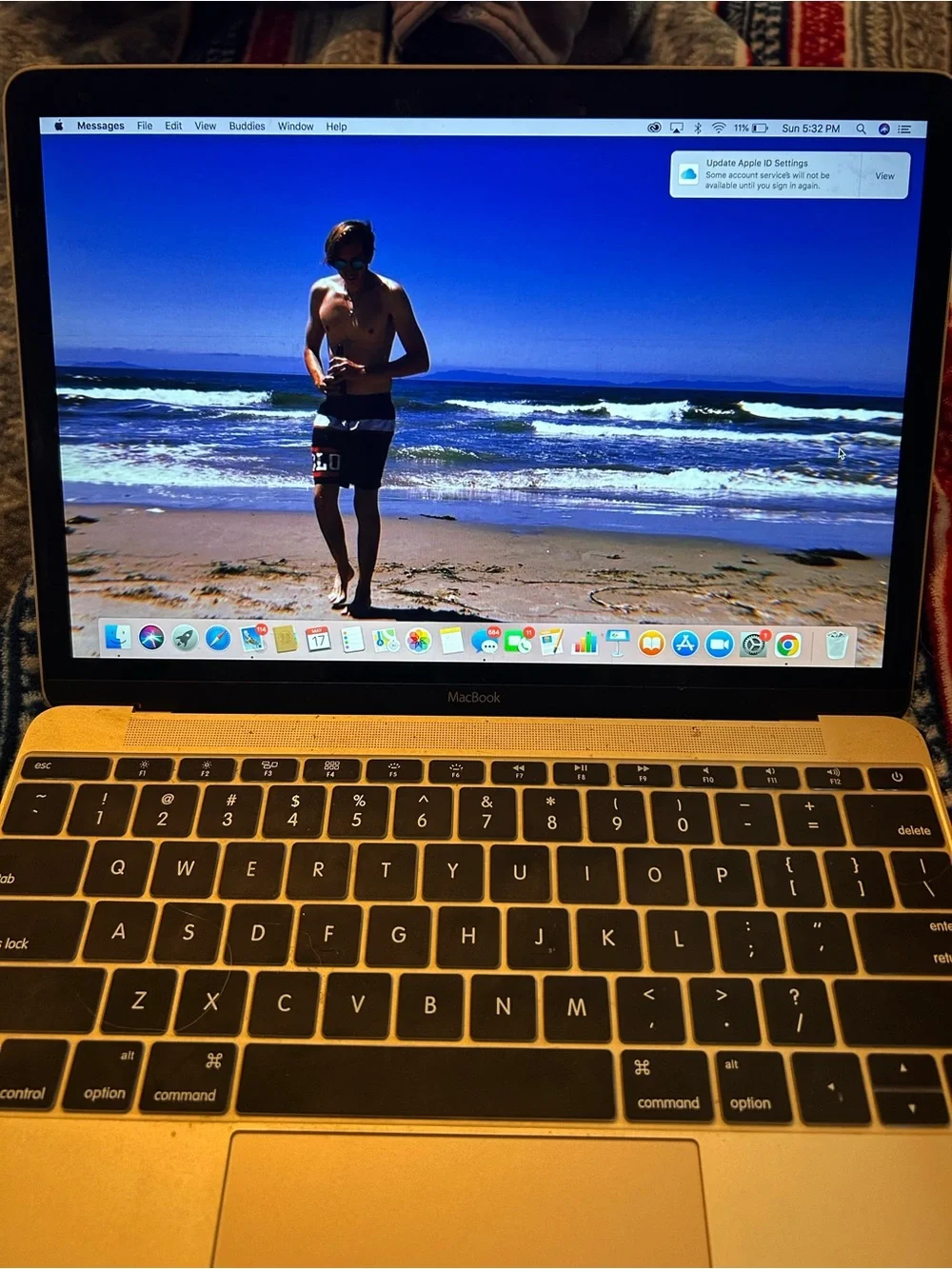 2017 gold 12 inch apple mac book! Works great but need an upgrade for work